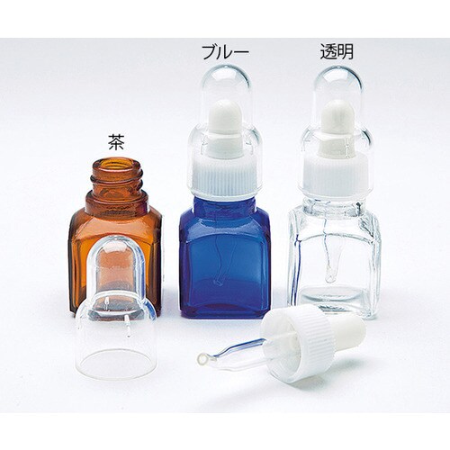 スポイト薬瓶(オーバーキャップ付き) 9mL 透明