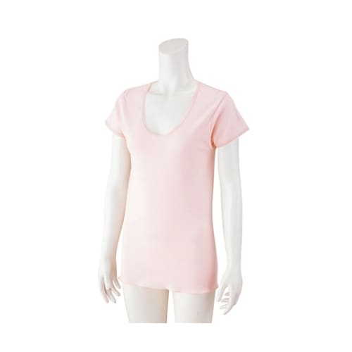 婦人3分袖シャツ(2枚組) ピーチ L