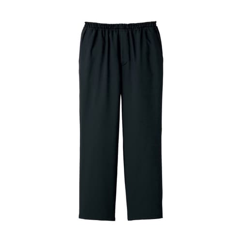 男女兼用スクラブパンツ ブラック M