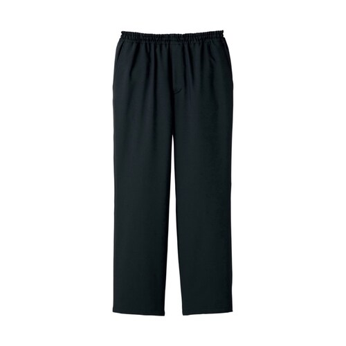 男女兼用スクラブパンツ ブラック 3L