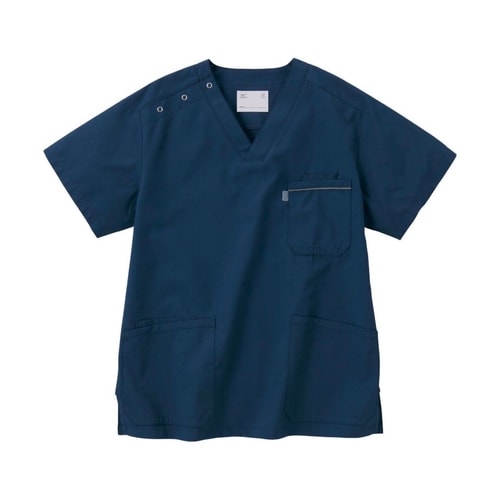 男女兼用スクラブ ネイビー L