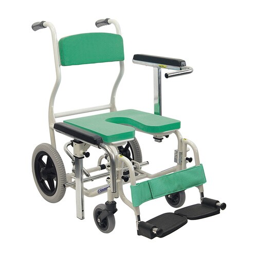 シャワー用 車いす グリーン