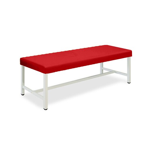 スチールベッド 長さ180×高さ60cm レッド