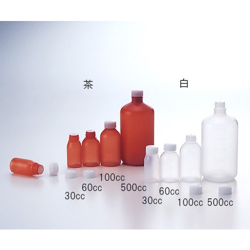 穴栓付外用瓶 茶 60cc
