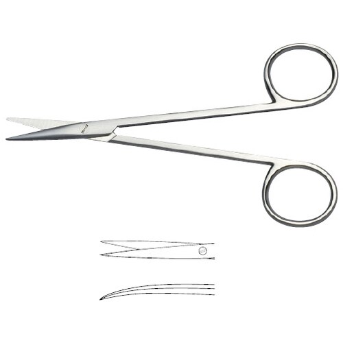 形成剪刀 12cm 曲