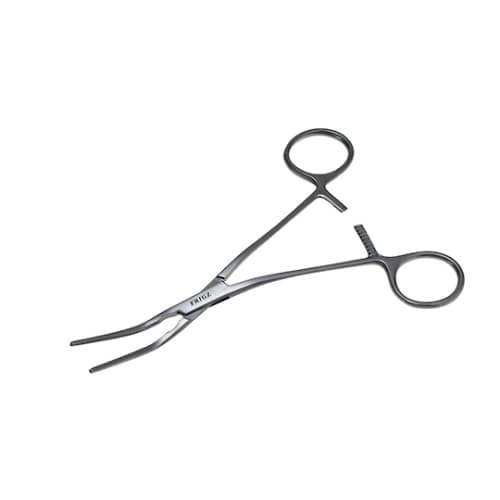 末梢血管鉗子 16cm 曲−1