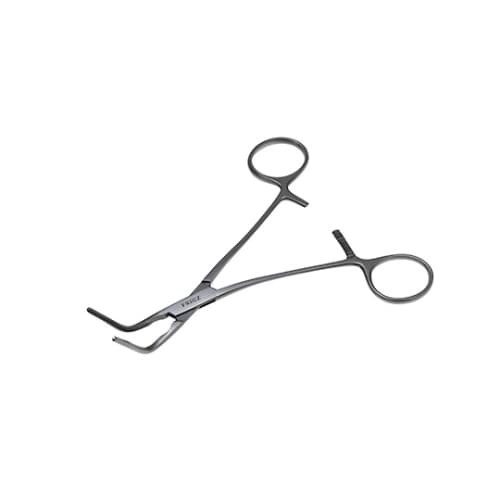 末梢血管鉗子 16cm 曲−2