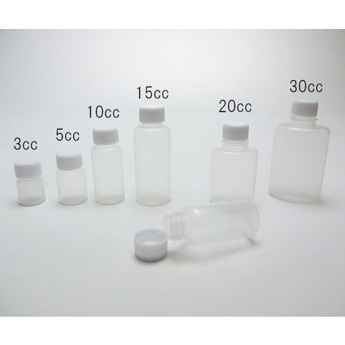 ミニサンプルボトル 3cc 白キャップ