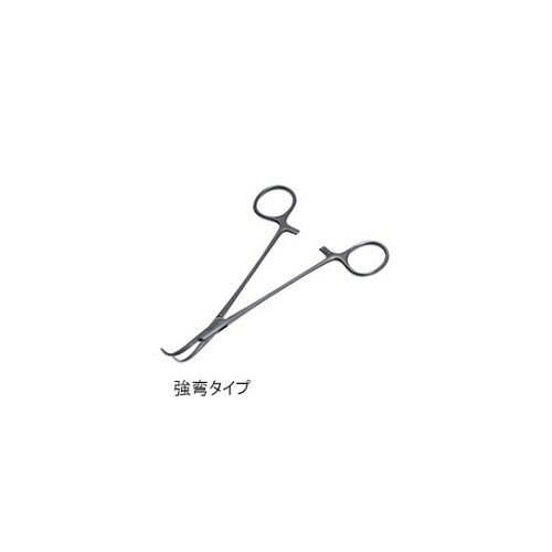 ケリー縦溝剥離鉗子 21cm 強弯