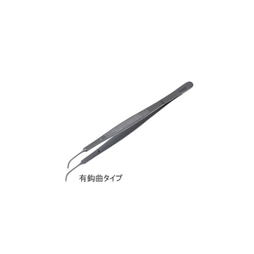 ジェラルド ピンセット 17cm 有鈎 曲