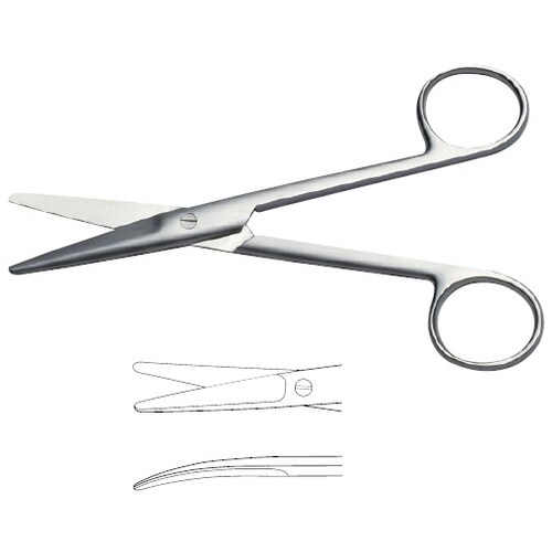 メーヨ剪刀 17cm 曲