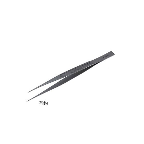 先端極細ピンセット 15cm 有鈎 0.6mm幅
