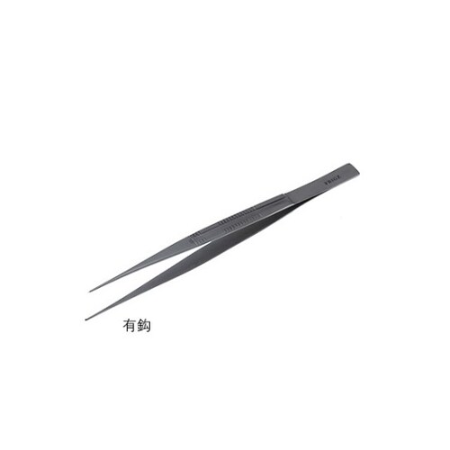 先端極細ピンセット 15cm 有鈎 1.0mm幅