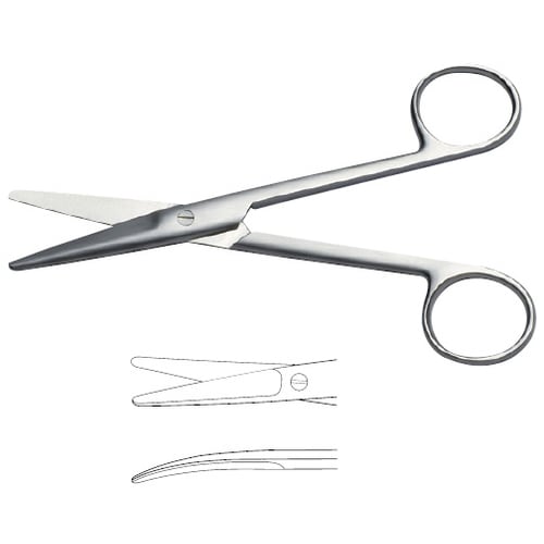 メーヨ剪刀 14.5cm 曲