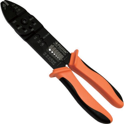 万能電工ペンチ240mmファストン・裸端子用