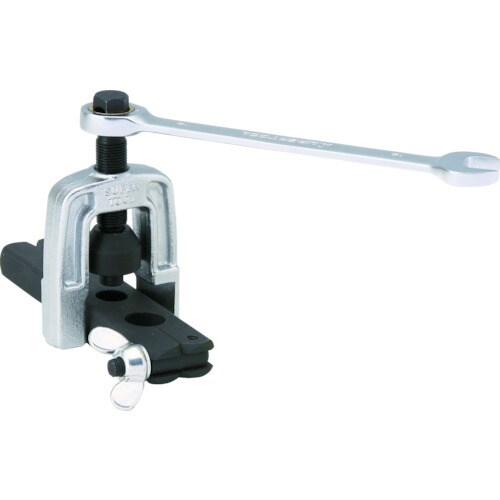 フレキ管ツバ出し工具(ギアレンチ式)