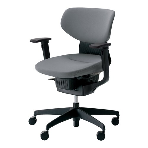 イング クッションラテラル可動肘本体黒薄灰 硬床用