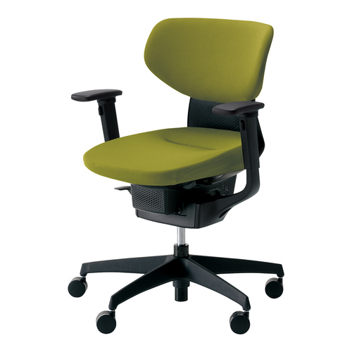 イング クッションラテラル可動肘本体黒黄緑 硬床用