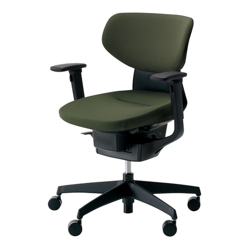 イング クッションラテラル可動肘本体黒深緑 硬床用