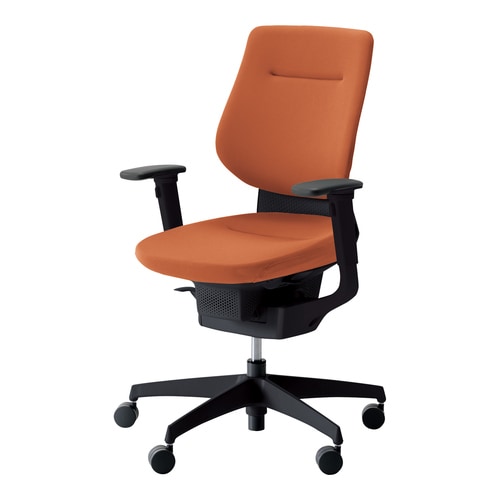 イング クッションバーチカル可動肘本体黒橙 硬床用