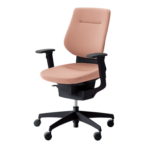 イング クッションバーチカル可動肘本体黒灰桃硬床用