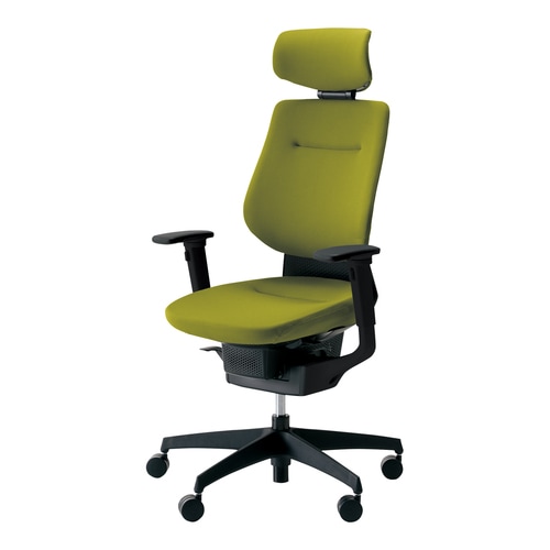 イング クッションヘッド付可動肘本体黒黄緑 硬床用