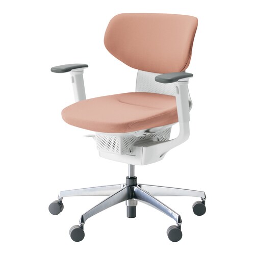 イングクッションラテラル可動肘本体白銀脚灰桃硬床用