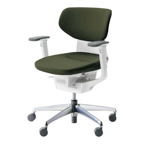 イングクッションラテラル可動肘本体白銀脚深緑硬床用