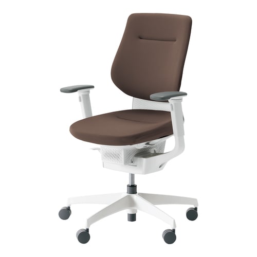 イング クッションバーチカル可動肘本体白濃茶硬床用