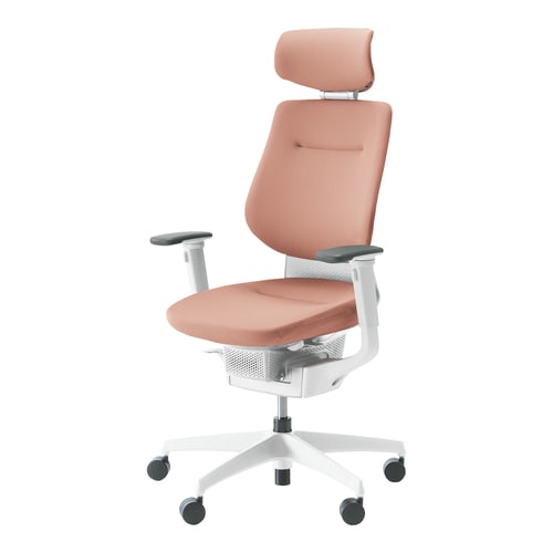 イング クッションヘッド付可動肘本体白灰桃 硬床用