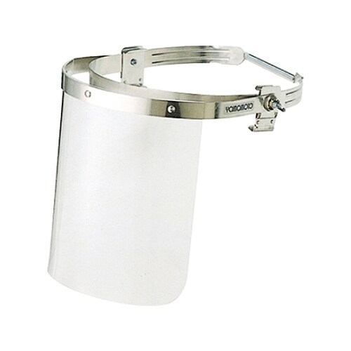 防災面ヘルメット取付型透明