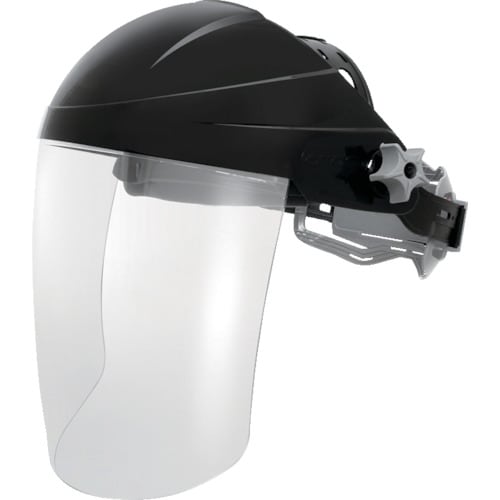 かぶり型防災面 クリアジョグダイヤル調節機能