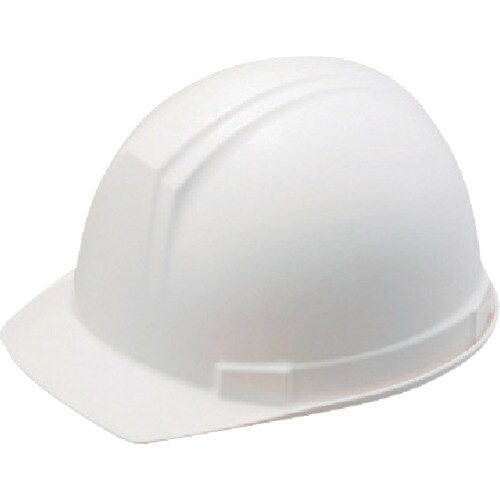 ABS製ヘルメット(前ひさし・溝付型)EPA付白