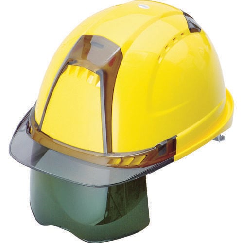 ヘルメット ヴェンティープラスシールド面付うす黄