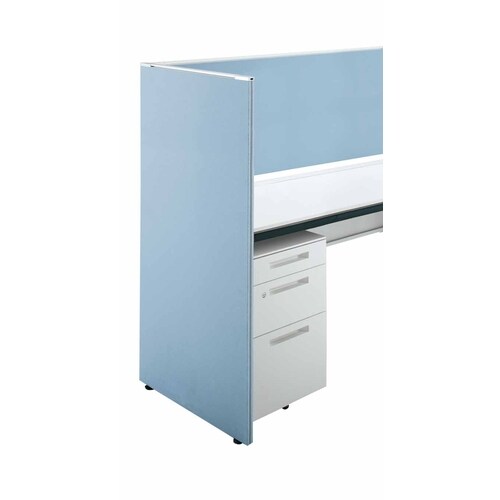 iSデスクエンドパネル1220×625ブルー