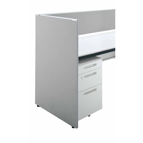 iSデスクエンドパネル1070×725グレー