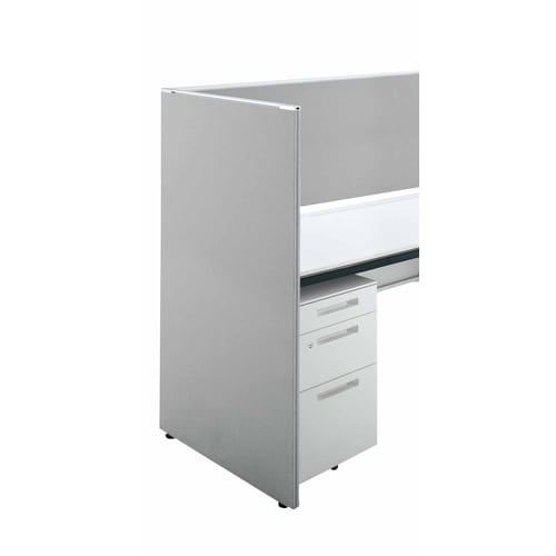 iSデスクエンドパネル1220×725グレー