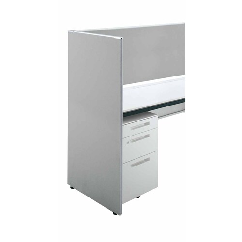 iSデスクエンドパネル1220×625グレー