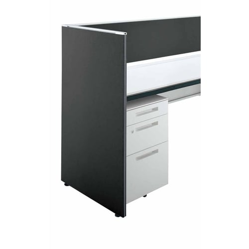 iSデスクエンドパネル1070×625ダルグレー