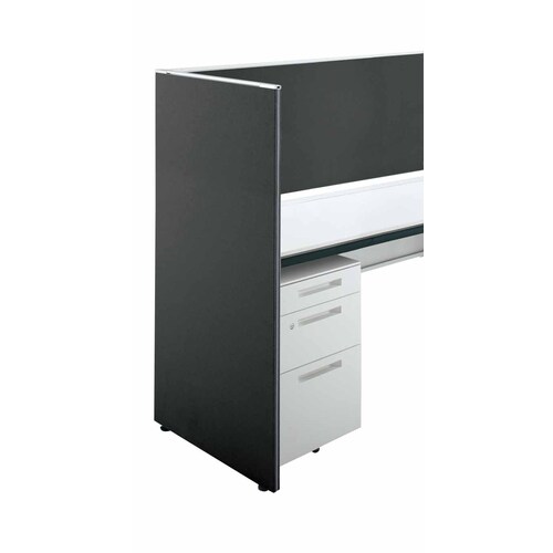 iSデスクエンドパネル1220×625ダルグレー