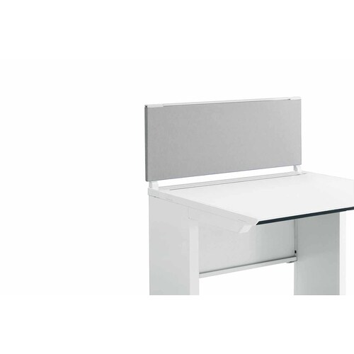 iSデスク机上パネル350×800グレー