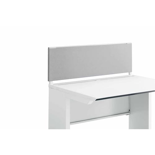 iSデスク机上パネル350×1000グレー