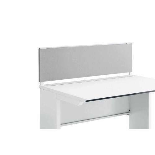 iSデスク机上パネル350×1100グレー