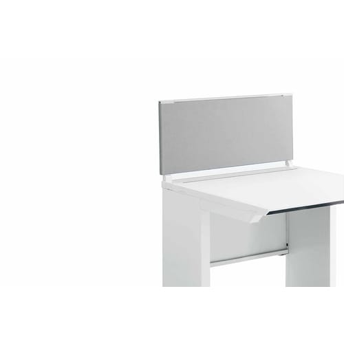 iSデスク机上パネル350×700グレー