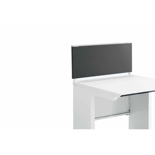 iSデスク机上パネル350×700ダルグレー