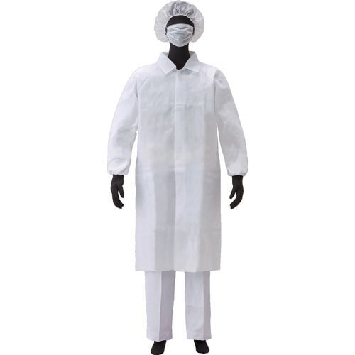 白衣3点セット(前マジックファスナー)3Lサイズ