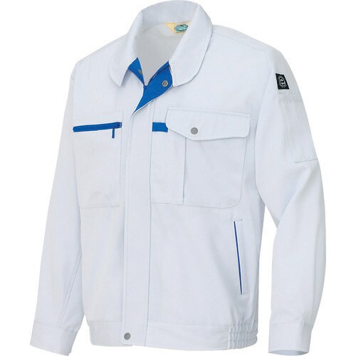 エコ交織マルチワーク長袖ブルゾンシルバーグレーM