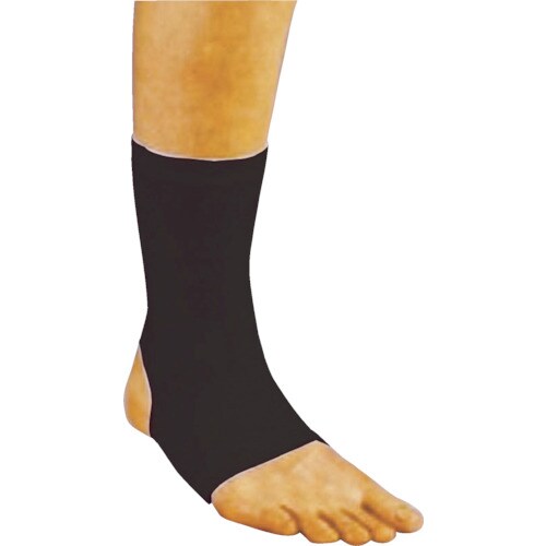 快適ストレッチサポーター足首1枚黒フリー