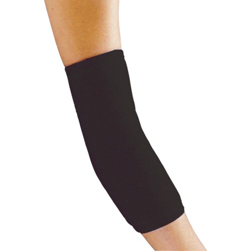 快適ストレッチサポーターひじ1枚黒フリー