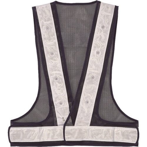 LEDパトベストLED青ネイビー×白反射